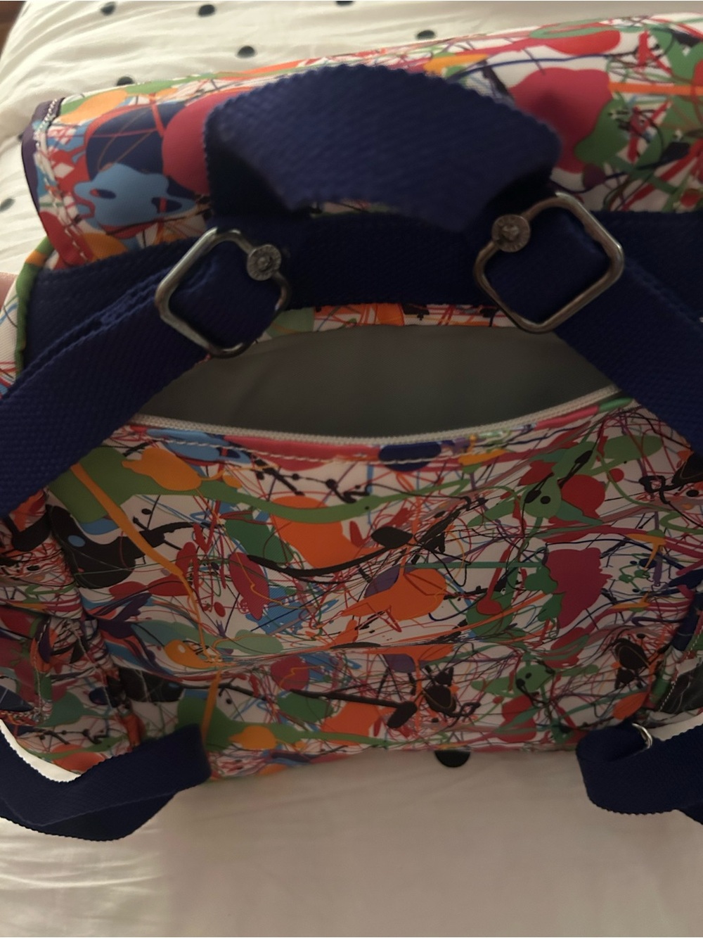 Kipling Ravier Paintball Pattern Backpack - Picture 11 of 15